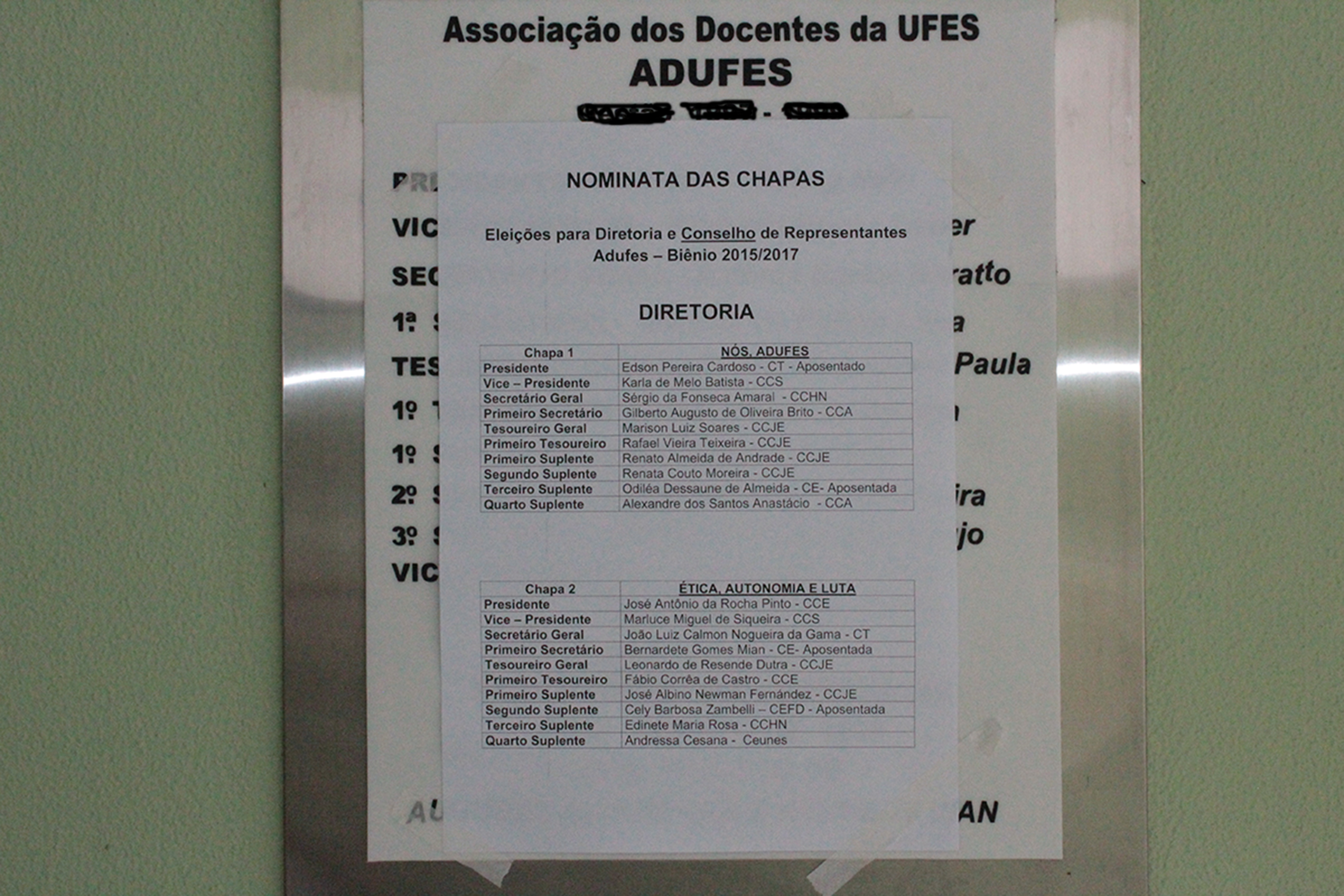 NOMINATA DIRETORIA valendo